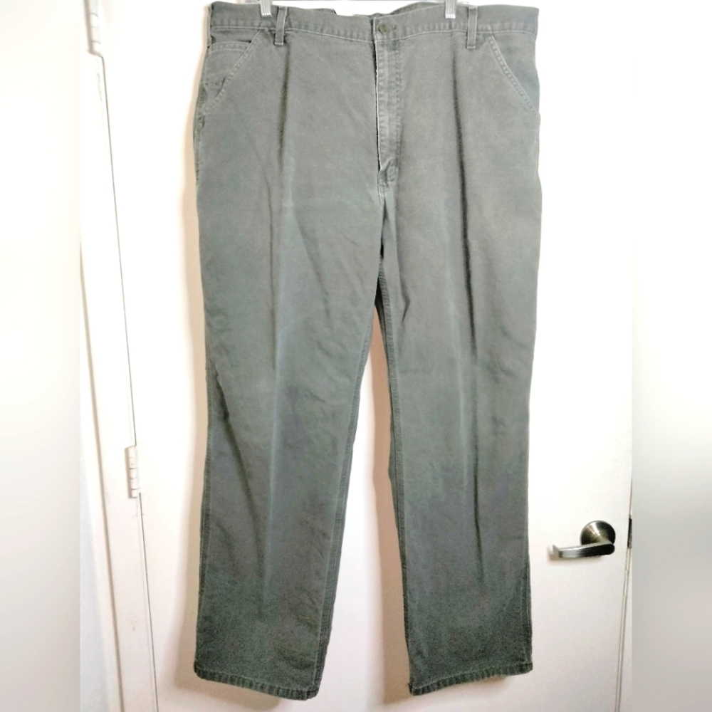 Carhartt (Size 42W 32L) Men's Gray Vintage Dungaree Workman Denim Jean  Pants